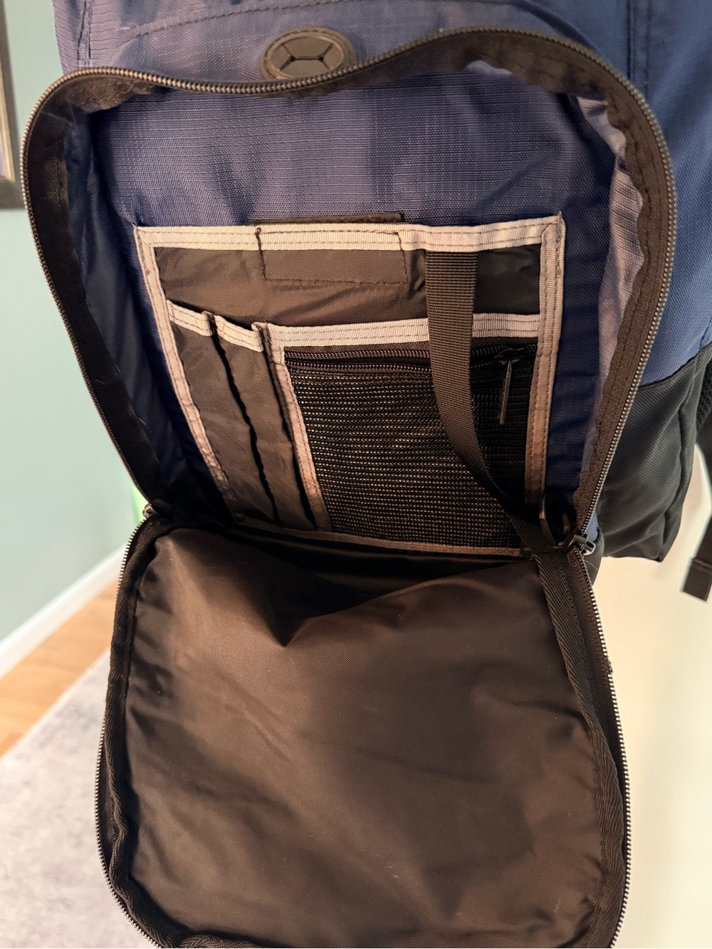 L.L.Bean Deluxe Book Pack Backpack | Navy Blue - Picture 6 of 9